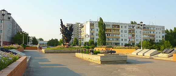 Памятник воинам Сталинградской битвы "Взрыв" ул. р.п.Городище Волгоград